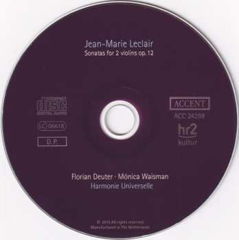 CD Florian Deuter: Sonatas For 2 Violins Op.12