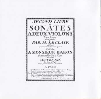 CD Florian Deuter: Sonatas For 2 Violins Op.12