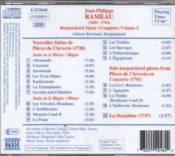 CD Jean-Philippe Rameau: Harpsichord Music (Complete) Volume 2 Pièces De Clavecin (1728 & 1741)