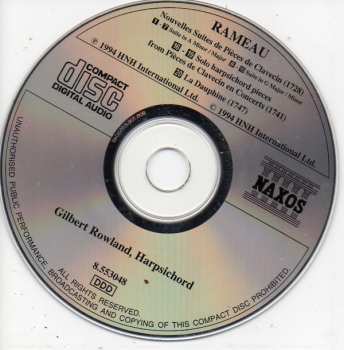 CD Jean-Philippe Rameau: Harpsichord Music (Complete) Volume 2 Pièces De Clavecin (1728 & 1741)