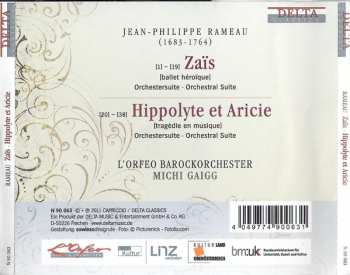 CD Jean-Philippe Rameau: Zaïs • Hippolyte Et Aricie: Orchestersuiten = Orchestral Suites