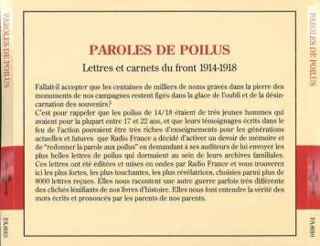 2CD Jean-Pierre Guéno: Paroles De Poilus. Lettres Et Carnets Du Front 1914-1918