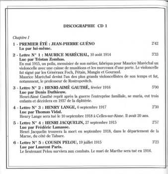 2CD Jean-Pierre Guéno: Paroles De Poilus. Lettres Et Carnets Du Front 1914-1918