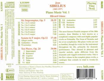 CD Jean Sibelius: Piano Music Vol.1