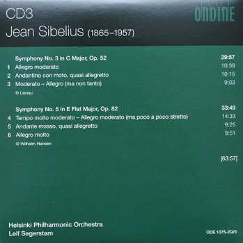 4CD/Zestaw pudełkowy Jean Sibelius: Sibelius Complete Symphonies • Violin Concerto • Finlandia