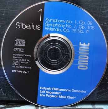 4CD/Zestaw pudełkowy Jean Sibelius: Sibelius Complete Symphonies • Violin Concerto • Finlandia
