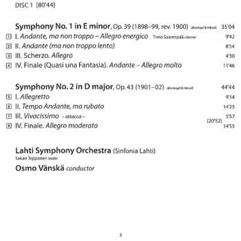 5CD Jean Sibelius: Symphonies