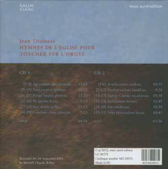 CD Jehan Titelouze: Hymnes De L'Eglise Povr Tovcher Svr L'Orgve = Hymnes De L'Eglise Pour Toucher Sur L'Orgue
