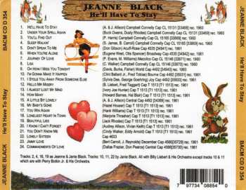 CD Jeanne Black: He'll Have To Stay