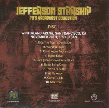 6CD/Zestaw pudełkowy Jefferson Starship: 70's Broadcast Collection