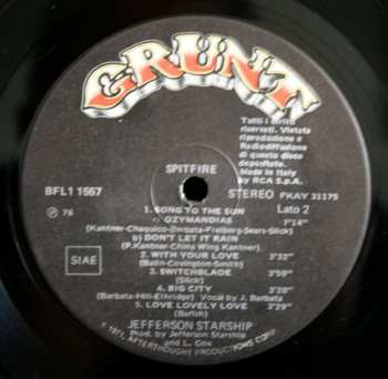LP Jefferson Starship: Spitfire
