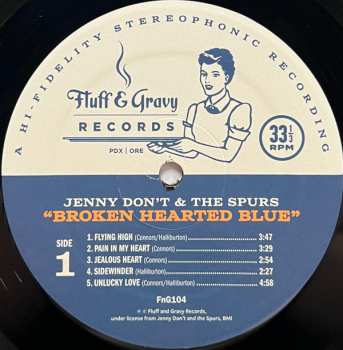 LP Jenny Don't And The Spurs: Broken Hearted Blue