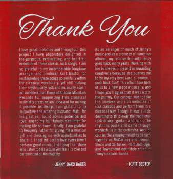 CD Jenny Oaks Baker: Classic: The Rock Album