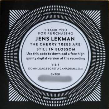 2LP Jens Lekman: The Cherry Trees Are Still In Blossom CLR | LTD