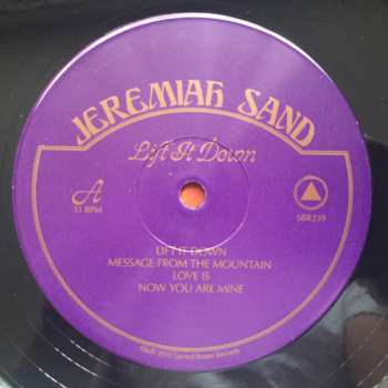 LP Jeremiah Sand: Lift It Down