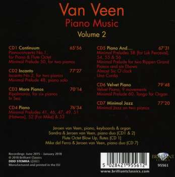 7CD/Zestaw pudełkowy Jeroen van Veen: Piano Music Volume 2