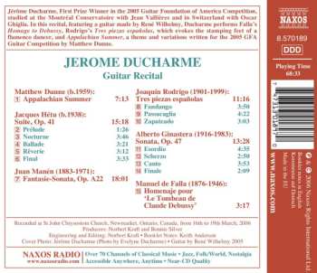 CD Jérôme Ducharme: Guitar Recital