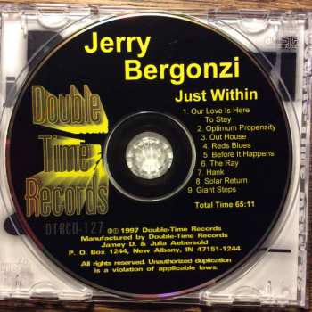 CD Jerry Bergonzi: Just Within