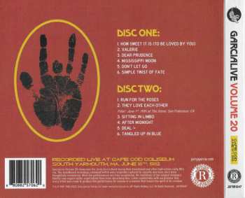 2CD The Jerry Garcia Band: GarciaLive : Volume 20 Cape Cod Coliseum  South Yarmouth June 18th, 1982