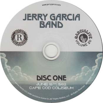 2CD The Jerry Garcia Band: GarciaLive : Volume 20 Cape Cod Coliseum  South Yarmouth June 18th, 1982