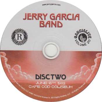 2CD The Jerry Garcia Band: GarciaLive : Volume 20 Cape Cod Coliseum  South Yarmouth June 18th, 1982