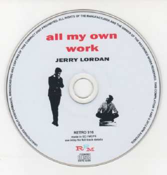 CD Jerry Lordan: All My Own Work