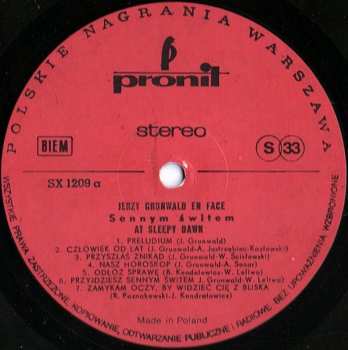 LP Jerzy Grunwald: Sennym Świtem