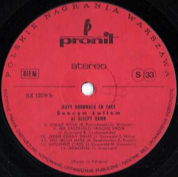 LP Jerzy Grunwald: Sennym Świtem