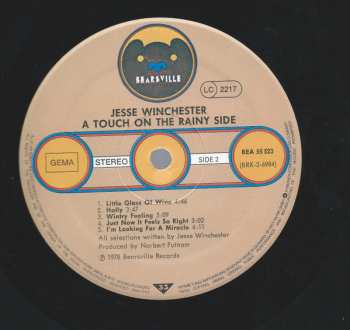 LP Jesse Winchester: A Touch On The Rainy Side