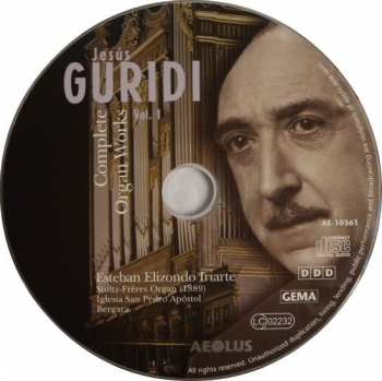 CD Jesús Guridi: Complete Organ Works - Vol. 1