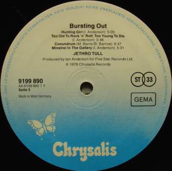 2LP Jethro Tull: Live (Bursting Out)