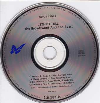 CD Jethro Tull: The Broadsword And The Beast