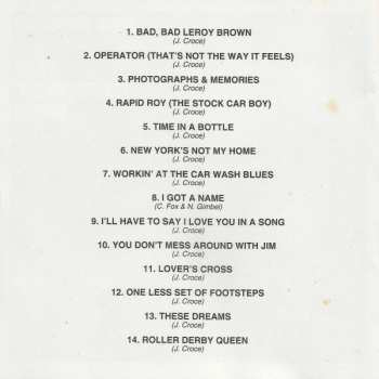 CD Jim Croce: Photographs & Memories: His Greatest Hits