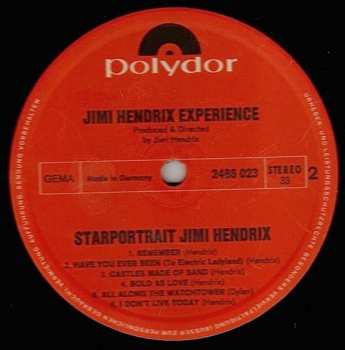 2LP/Zestaw pudełkowy The Jimi Hendrix Experience: Starportrait Jimi Hendrix