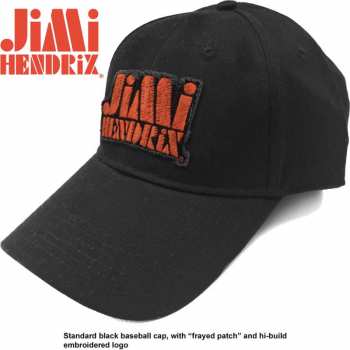 Merch Jimi Hendrix: Czapka bejsbolowa Orange Stencil Logo Jimi Hendrix