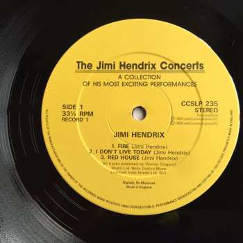 2LP Jimi Hendrix: The Jimi Hendrix Concerts