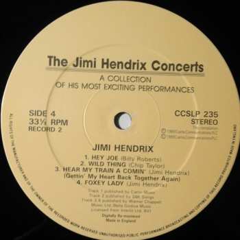 2LP Jimi Hendrix: The Jimi Hendrix Concerts