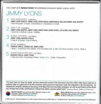5CD/Zestaw pudełkowy Jimmy Lyons: The Complete Remastered Recordings On Black Saint & Soul Note
