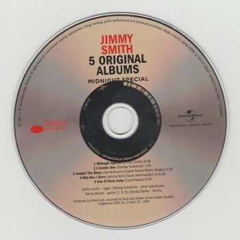 5CD/Zestaw pudełkowy Jimmy Smith: 5 Original Albums