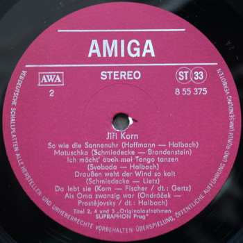 LP Jiří Korn: Jiři Korn