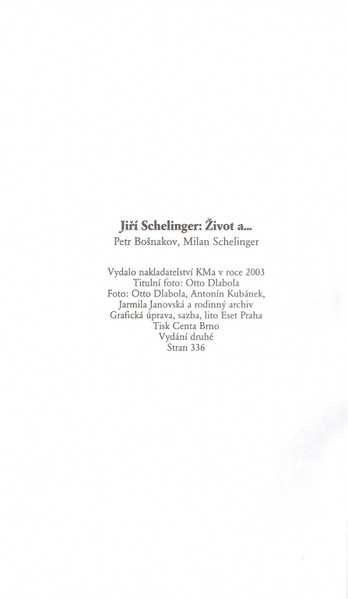CD Jiří Schelinger: Jiří Schelinger