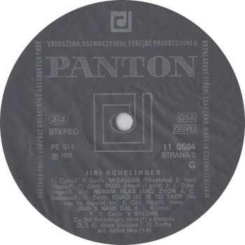 LP Jiří Schelinger: Nemám Hlas Jako Zvon