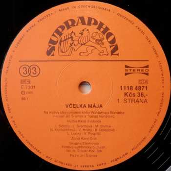 LP Tomáš Vondrovic: Včelka Mája 1 + 2 + 3 (3xLP)