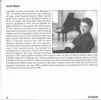 CD Jordi Masó: Piano Music Volume 2: Piano Sonata No. 1 • Three Inventions