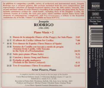 CD Joaquín Rodrigo: Suite For Piano • Album For Cecilia • Three Evocations