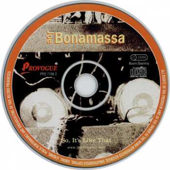 CD Joe Bonamassa: So, It's Like That
