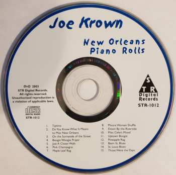 CD Joe Krown: New Orleans Piano Rolls