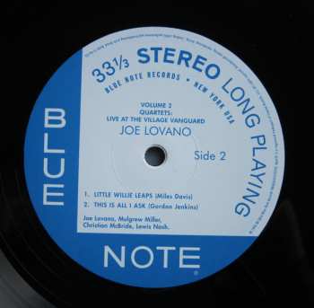 2LP Joe Lovano: Quartets: Live At The Village Vanguard Volume 2