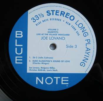 2LP Joe Lovano: Quartets: Live At The Village Vanguard Volume 2