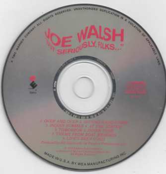 CD Joe Walsh: "But Seriously, Folks..."